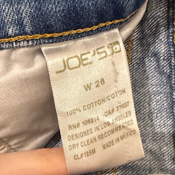 Joe's Jeans Light Blue Distressed Jean Shorts - Picture 3 of 4